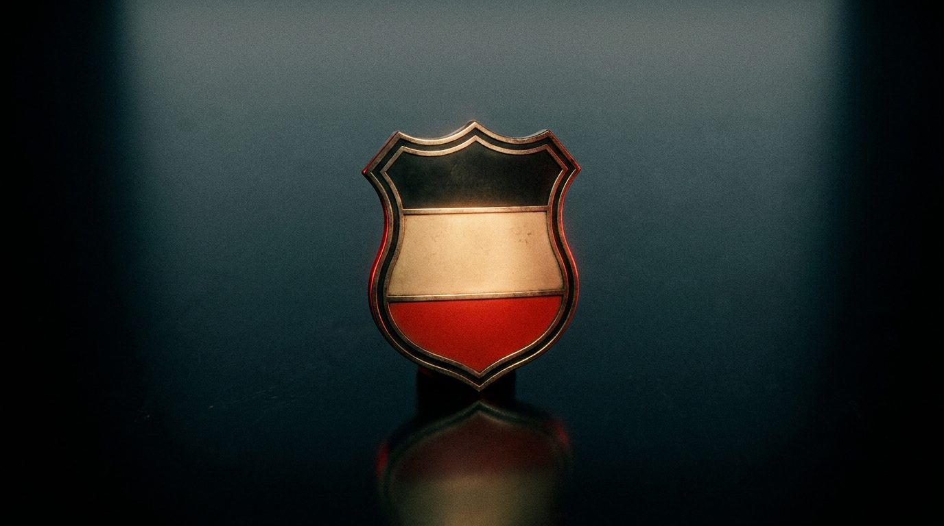 A single verification badge glowing in low light, representing the trust signal behind a Google Guaranteed listing